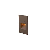 WAC Step Light With Photocell Amber Wall Sconce in Bronze on Aluminum