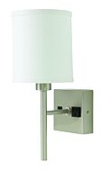 House of Troy Decorative 14 Inch Wall Lamp in Satin Nickel