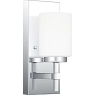 Wilburn 1-Light LED Bathroom Vanity Light in Polished Chrome