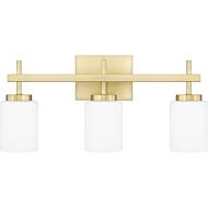 Wilburn 3-Light LED Bathroom Vanity Light in Satin Brass