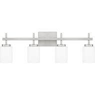 Wilburn 4-Light LED Bathroom Vanity Light in Brushed Nickel