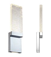 Modern Forms Glacier 1 Light Wall Sconce in Chrome