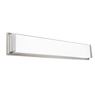 Metro 1-Light LED Bathroom Vanity Light in Brushed Nickel