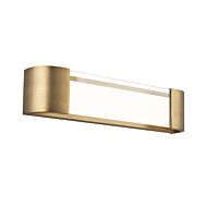 Melrose 1-Light LED Bathroom Vanity Light in Aged Brass