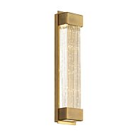 Modern Forms Tower 14 Inch Wall Sconce in Aged Brass
