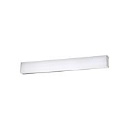 Strip 1-Light LED Bathroom Vanity Light in Brushed Aluminum