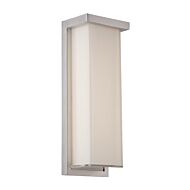 Modern Forms Ledge 1 Light Outdoor Wall Light in Brushed Aluminum