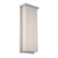 Modern Forms Ledge 1 Light Outdoor Wall Light in Brushed Aluminum