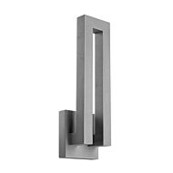 Modern Forms Forq 1 Light Outdoor Wall Light in Graphite