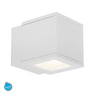 Rubix 1-Light LED Wall Light in White