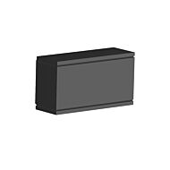 Rubix 1-Light LED Wall Light in Black