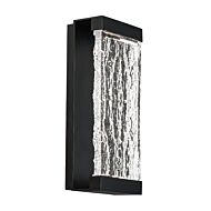Fusion 2-Light LED Outdoor Wall Light in Black