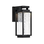 Modern Forms Two If By Sea 12 Inch Outdoor Wall Light in Black