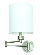 House of Troy Decorative 15 Inch Wall Lamp in Satin Nickel