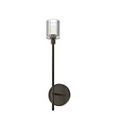 Alora Salita Wall Sconce in Urban Bronze And Ribbed Crystal