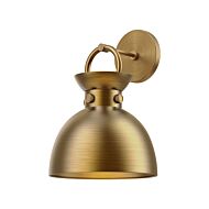 Waldo 1-Light Wall Sconce in Aged Gold