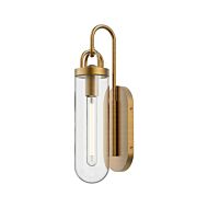 Lancaster 1-Light Wall Sconce in Aged Gold