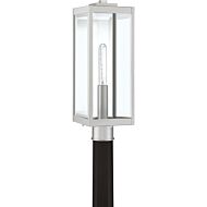 Quoizel Westover 7 Inch Outdoor Post Light in Stainless Steel