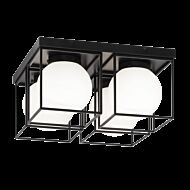 Matteo Squircle 4 Light Ceiling Light In Black