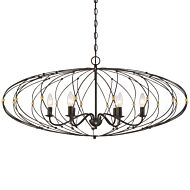 Crystorama Zucca 6 Light Chandelier in English Bronze And Antique Gold