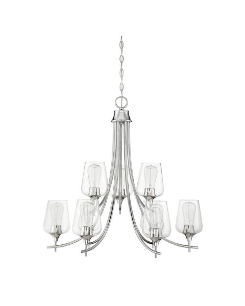 Savoy House Octave 9 Light Chandelier in Polished Chrome