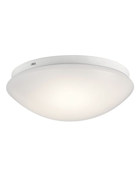 Kichler 10.75 Inch White Acrylic LED Flush Mount in White