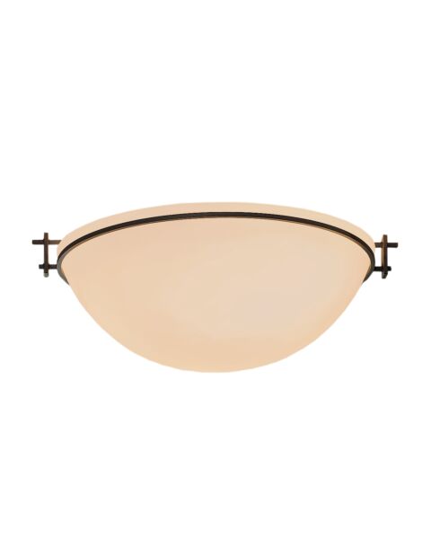 Hubbardton Forge 16 3-Light Moonband Large Ceiling Light in Natural Iron
