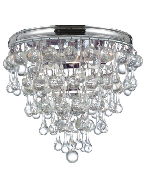 Crystorama Calypso 10 Inch Ceiling Light in Polished Chrome