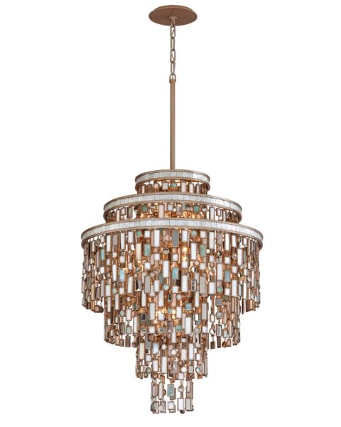 Dolcetti Mixed Shells with Crystal 13-Light Pendant Light