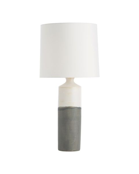  Amelia Table Lamp in Matte Ivory/Slate Gray Glaze