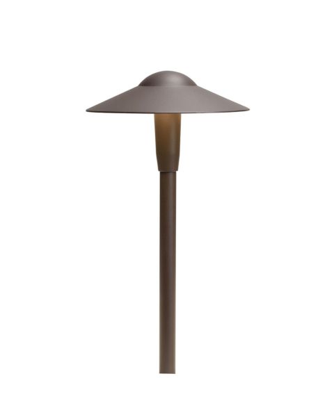 Kichler 16 Inch 2700K LED Dome Path in Textured Architectural Bronze