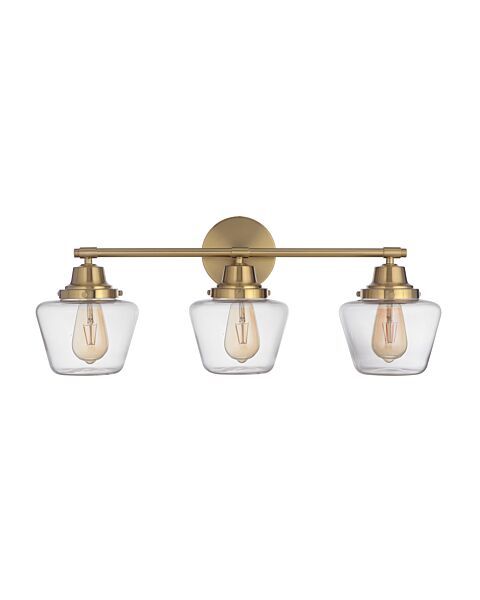 Craftmade Essex 3-Light Bathroom Vanity Light in Satin Brass