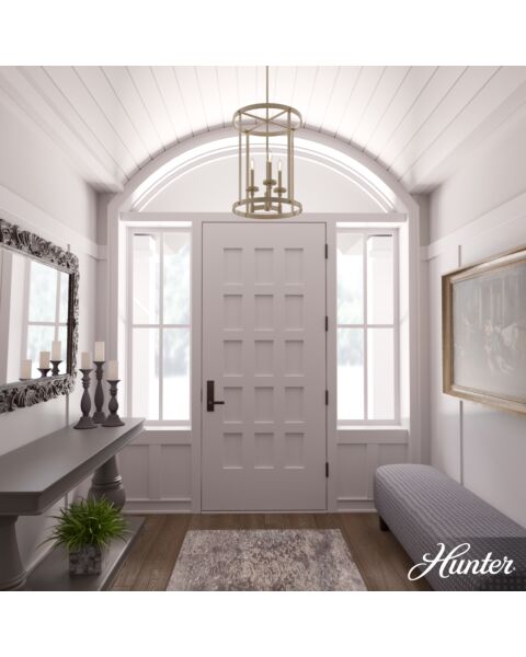 Hunter Briargrove Small Foyer in Painted Modern Brass