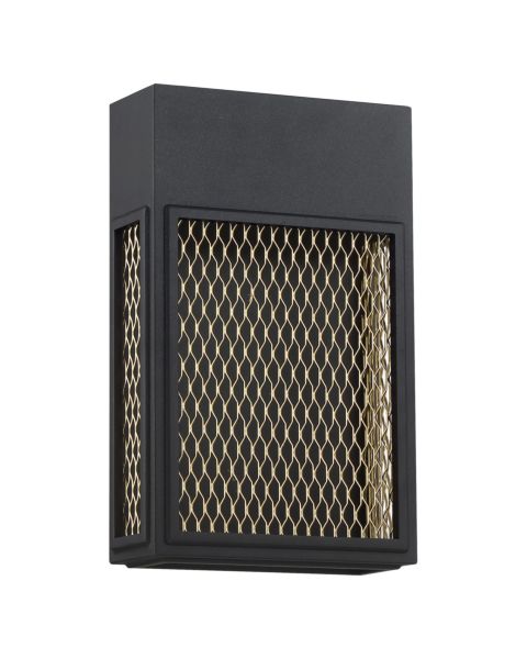Access Metro Outdoor Wall Light in Black and Gold