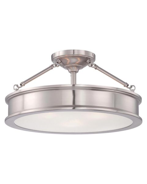 Minka Lavery Harbour Point Ceiling Light in Brushed Nickel