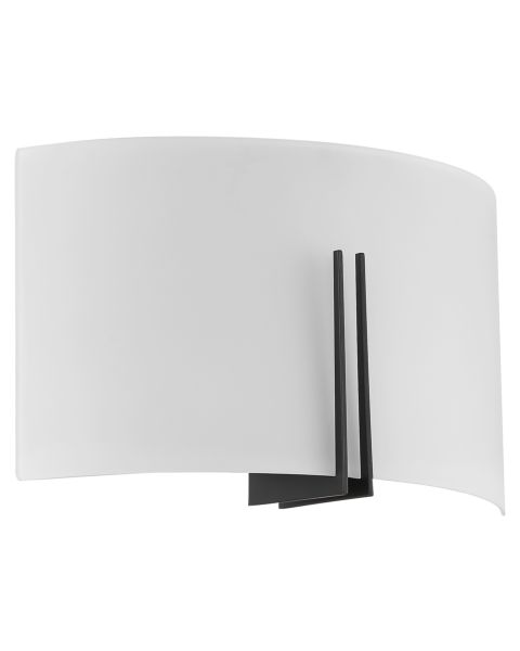 Access Prong 2 Light Wall Sconce in Matte Black