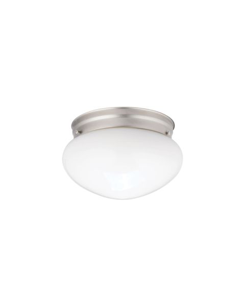 Kichler Ceiling Space 1 Light 7.5 Inch Flush Mount in Brushed Nickel 12 Pack
