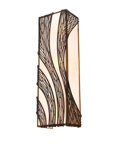Varaluz Flow 3 Light 20 Inch Wall Sconce in Hammered Ore