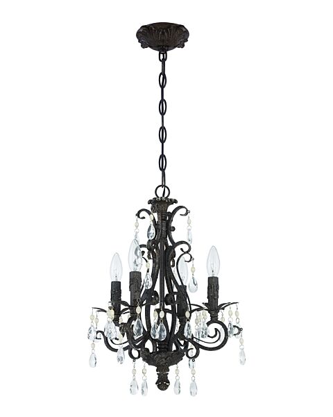 Craftmade Englewood 4-Light Mini Chandelier in French Roast