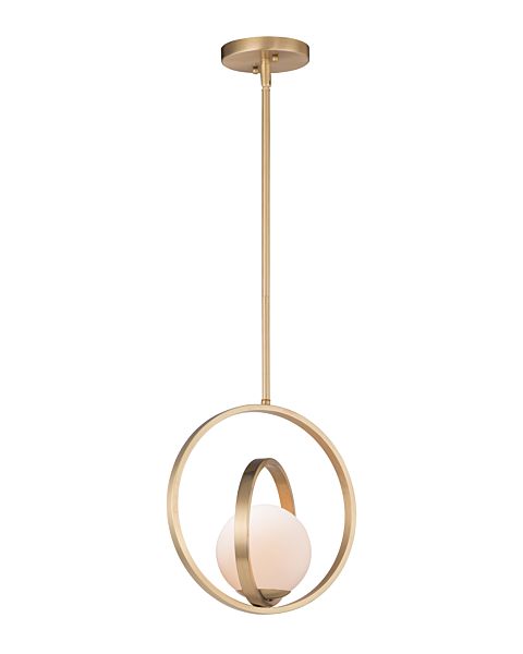  Coronet Pendant Light in Satin Brass