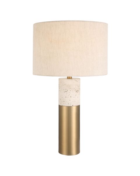 Uttermost 1-Light Gravitas Elegant Brass AND Stone Lamp