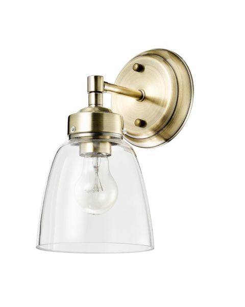 Varaluz Helena 11 Inch Bathroom Vanity Light in Antique Brass