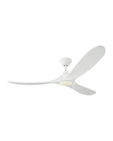 Monte Carlo Maverick LED 60 Inch Indoor Ceiling Fan in Matte White