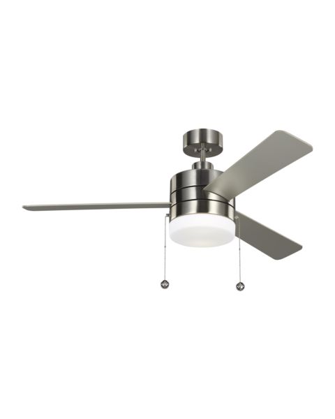 Monte Carlo Syrus 2 Light 52 Inch Indoor Ceiling Fan in Brushed Steel