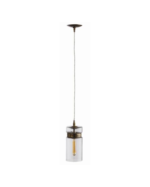 Arteriors Garrison 14.5 Inch Cylindrical Pendant in Clear