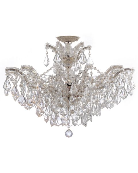 Crystorama Maria Theresa 6 Light 27 Inch Ceiling Light in Polished Chrome with Clear Swarovski Strass Crystals