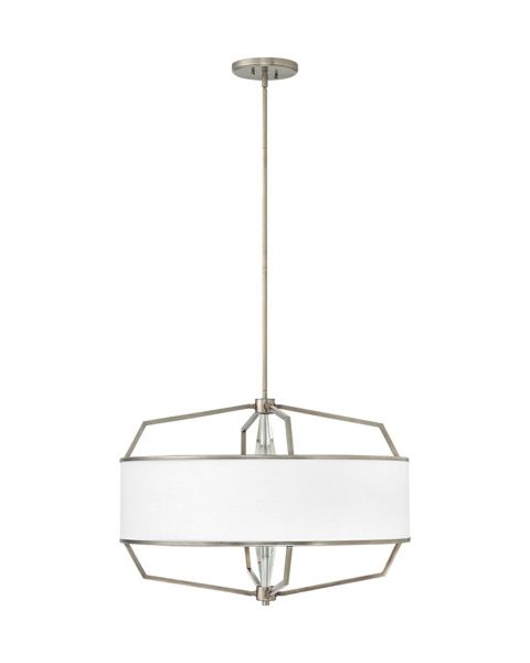Larchmere 4-Light Stem Hung Pendant in English Nickel