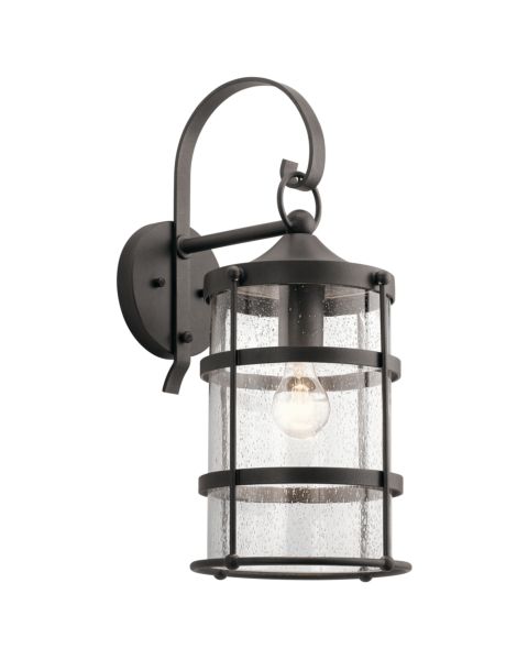 Kichler Mill Lane Outdoor Wall 1 Light in Anvil Iron