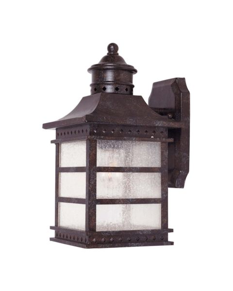 Savoy House Seafarer 1 Light Outdoor Wall Lantern in Rustic Bronze