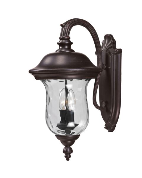 Z-Lite Armstrong 2-Light Outdoor Wall Sconce In Bronze